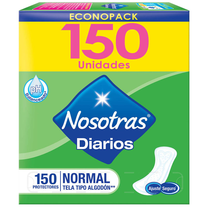 Protectores Diarios Nosotras Normal Paquete 150un