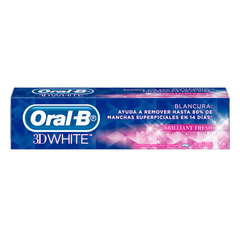 Pasta Dental ORAL-B 3D White Brilliant Fresh Tubo 75ml