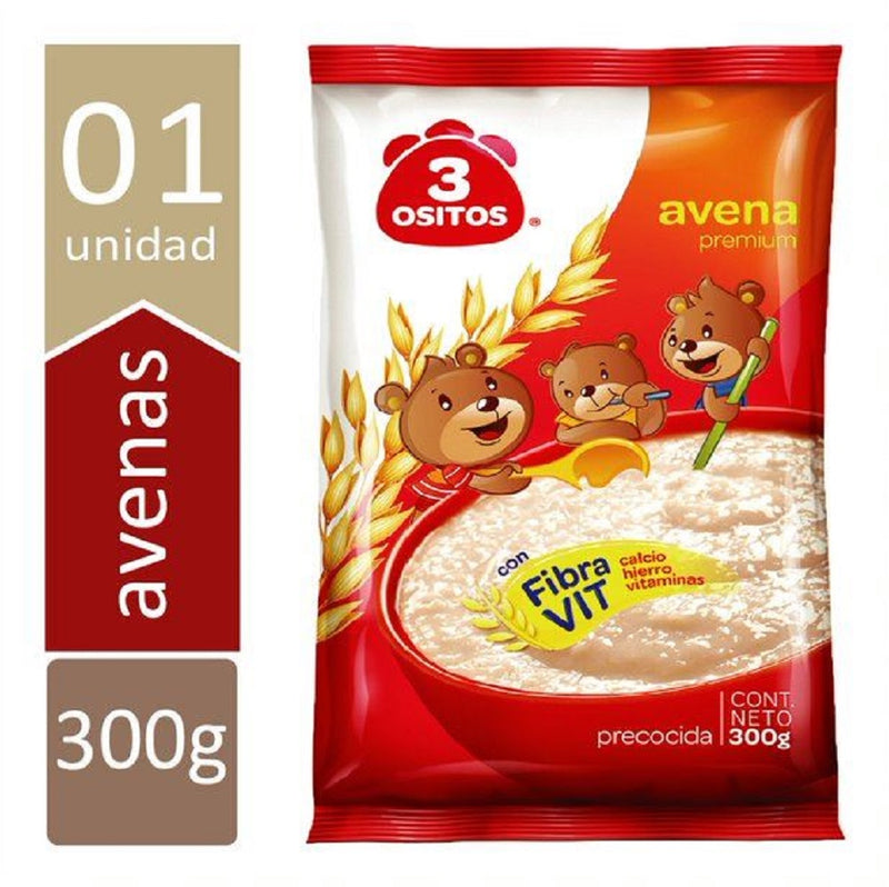 Avena Premium 3 Ositos Bolsa 300 g