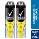 Desodorante en Aerosol para Hombre Rexona V8 Frasco 150ml Pack 2un