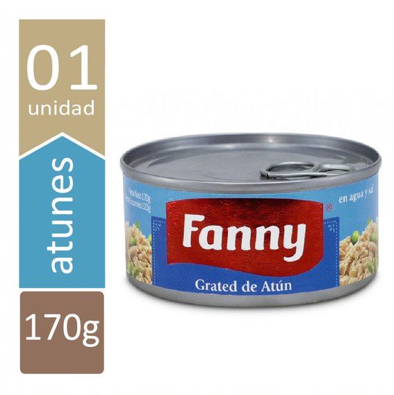 Grated de Atún Fanny en Agua y Sal Lata 170 g