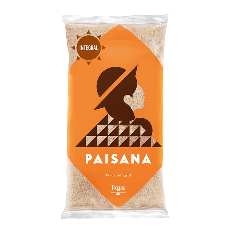 Arroz Integral Paisana Bolsa 1kg