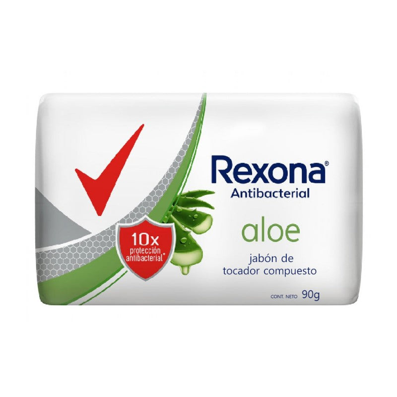 Jabón Antibacterial Rexona Aloe 90g