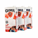 Leche Fresca UHT GLORIA Light Caja 1L Paquete 3un