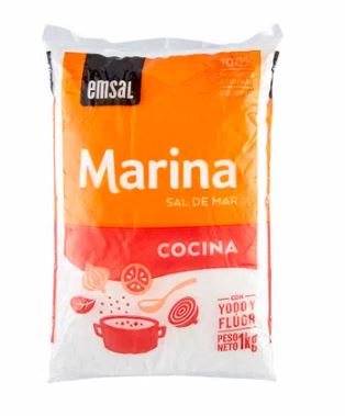 Sal Marina EMSAL Cocina Bolsa 1Kg