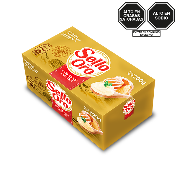 Margarina SELLO DE ORO Barra 200g