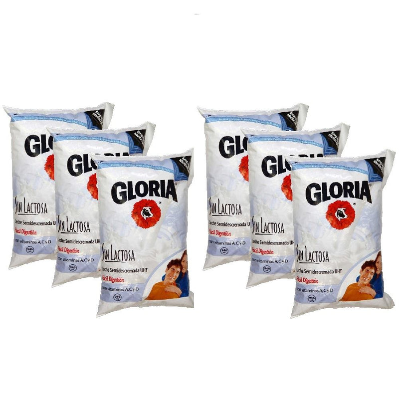 Leche Concentrada Sin Lactosa Gloria Bolsa 946ml Paquete 6un