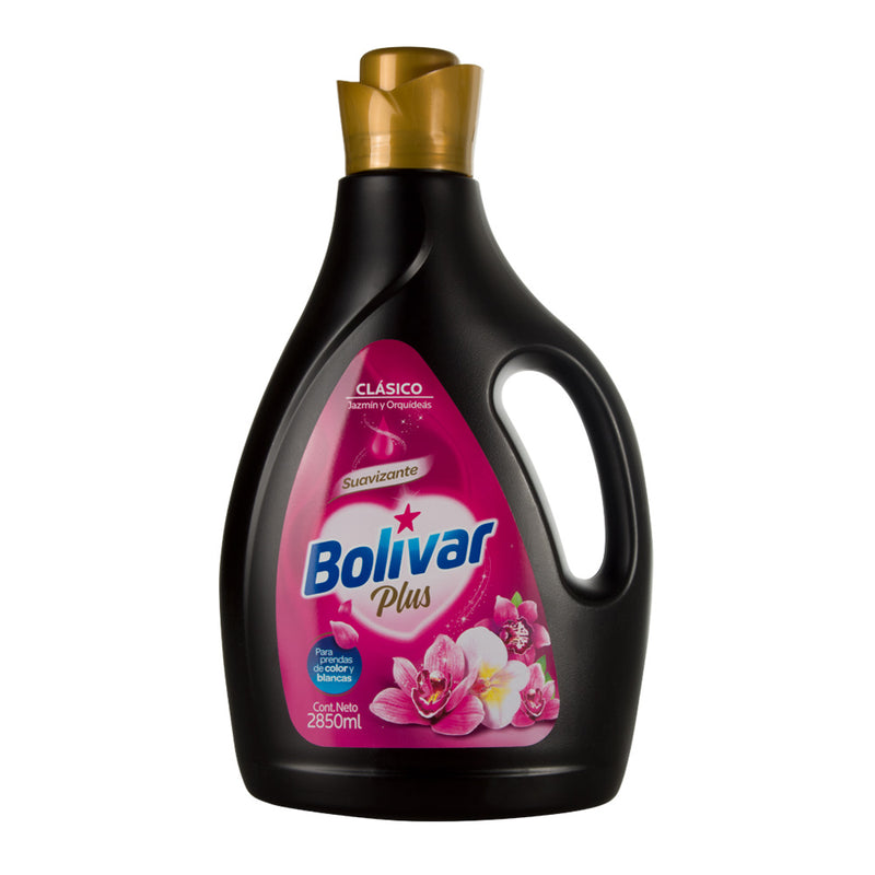 Suavizante de Ropa Bolívar Plus Clásico. Jazmín y Orquídeas Botella 2850 ml